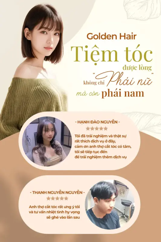 OFF 50% – GOLDEN HAIR – TIỆM TÓC KHÔNG CHỈ ĐƯỢC LÒNG “PHÁI NỮ” MÀ CÒN CẢ “PHÁI NAM”