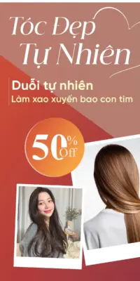 TÓC ĐẸP TỰ NHIÊN VỚI ƯU ĐÃI OFF 50%